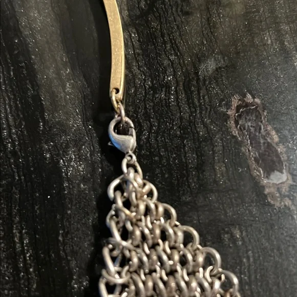 Elegant Gold and Silver Chain Necklace